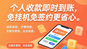 码支付：个人收款即时到账，免挂机免签约更省心